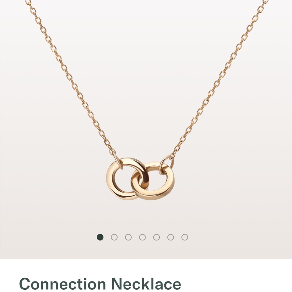 Aurate Gold Dual Circle Necklace
